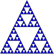 The fourth recursion of Sierpinski's Triangle